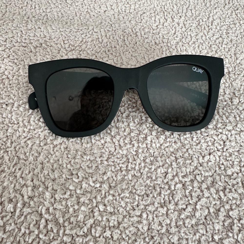 Quay After Hours Sunglasses Black Frame/Smoke Lens